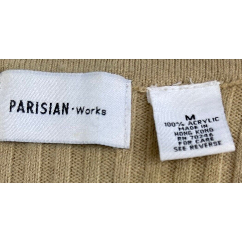 Parisian Works- Round Neck Pullover TwinSet Camel Med. READ - Picture 12 of 13